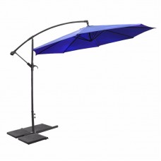 Patio 10' Hanging Umbrella Off Set Outdoor Parasol, 4 colors   